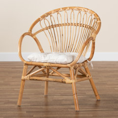 Big best sale straw chair